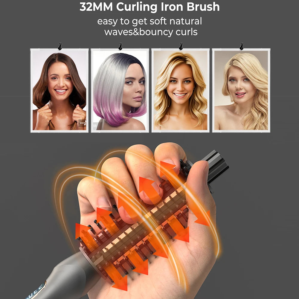 Heated Curling Styling Brush