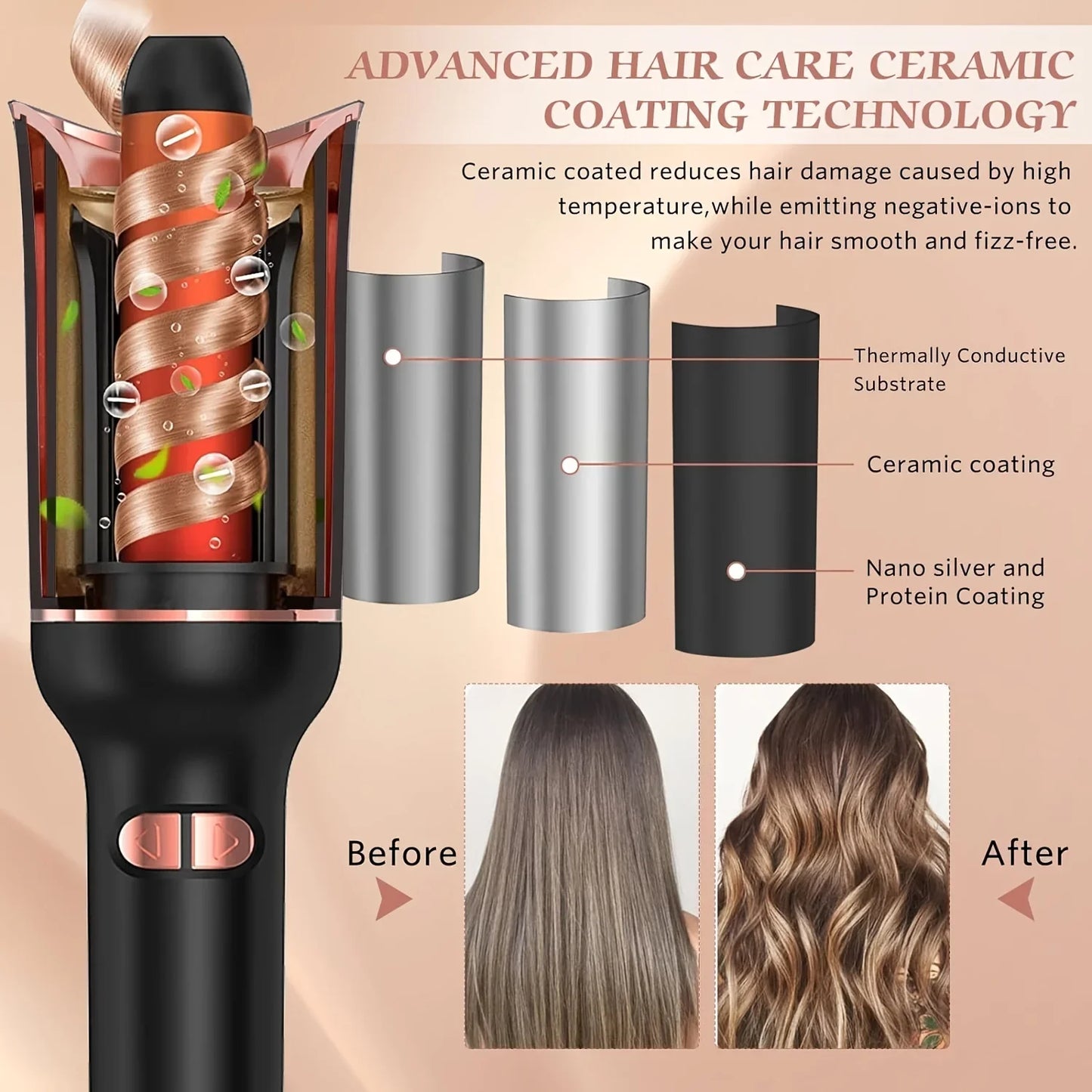 Automatic Hair Curler Wand