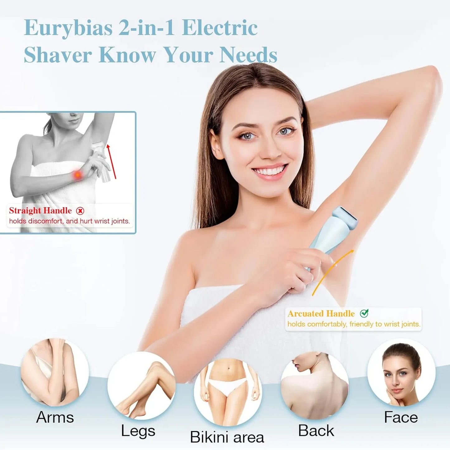 2-in-1 Women’s Electric Razor