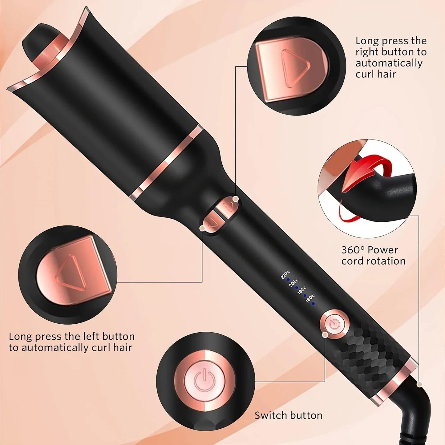 Automatic Hair Curler Wand