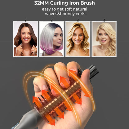 Heated Curling Styling Brush